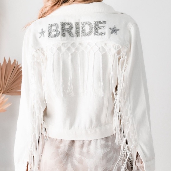 BRIDE White Denim Jacket - Picture 3 of 16